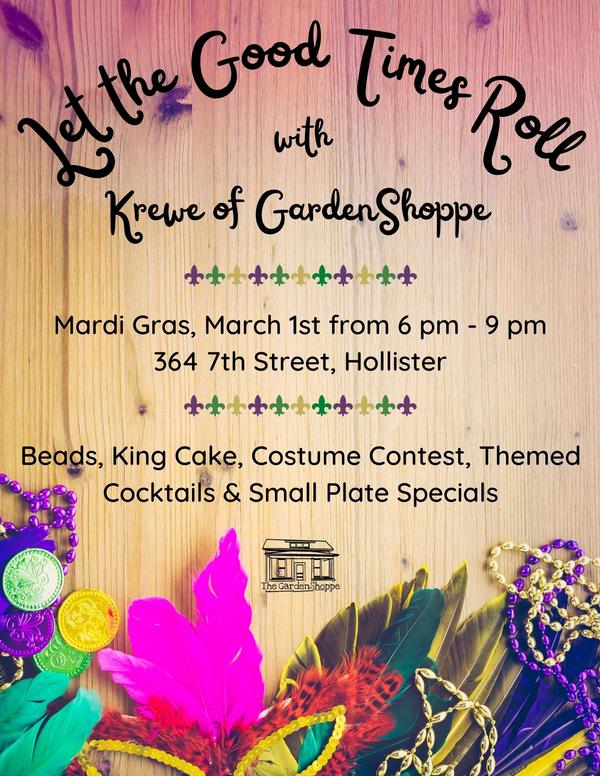 Let The Good Times Roll with Krewe of The GardenShoppe